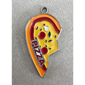 Pizza Half Heart Best Friend Enamel Friendship Necklace Pendant Kalan Bangladesh